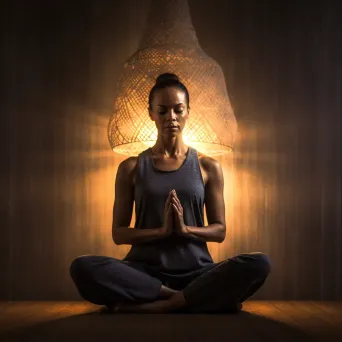 Serene yoga portrait - Image 1