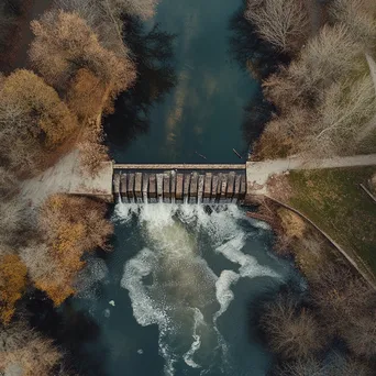 Aerial Perspective of Historic Weir