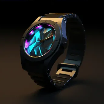 Techno Surrealist Sports Wristwatch