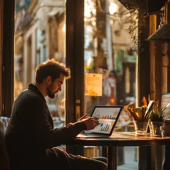 Cryptocurrency Transaction at Café