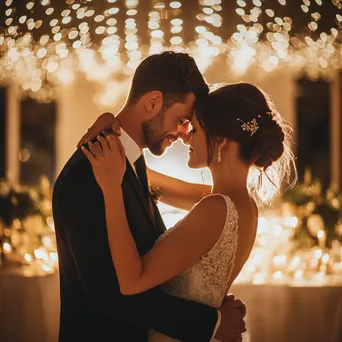 Bride and groom during their first dance - Image 2