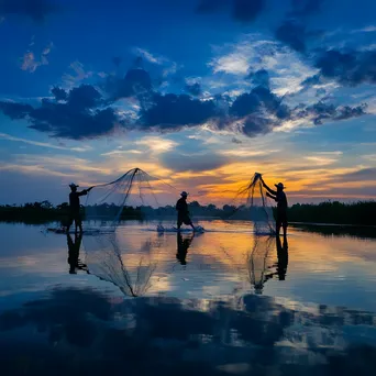 Fishermen by Clay Pit Lake