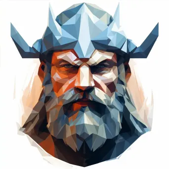 Low Poly Viking Character