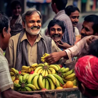 Fruit vendor street negotiations - Image 2