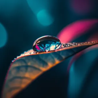 Teal and sapphire gradient with oval bokeh - Image 3