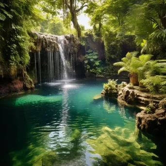 Swim waterfall pool - Image 1