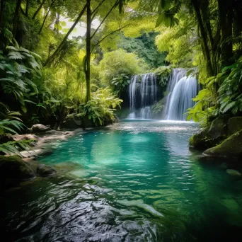 Swim waterfall pool - Image 4