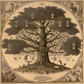 Representation of the world tree Yggdrasil from Norse mythology - Image 3