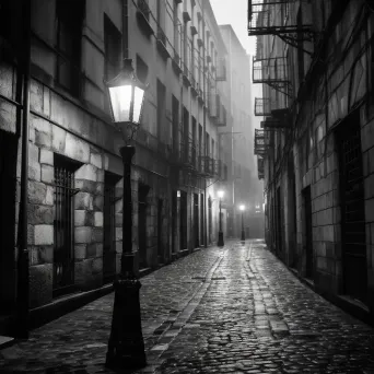 Moody Atmosphere in Alley