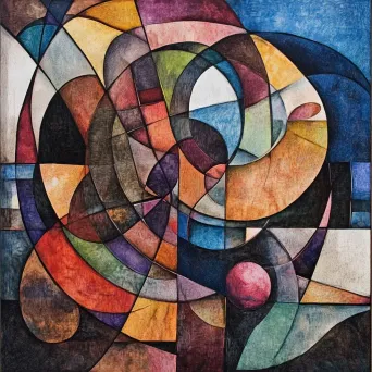 Geometric Cubist interpretation of mitochondria - Image 4