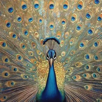 Art Deco Peacock Tail