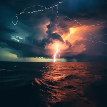 Lightning storm over the sea - Image 4