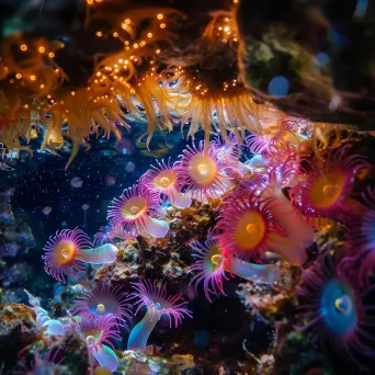 Underwater cave with sea anemones and seahorses - Image 4