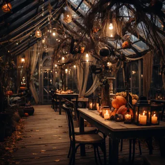 Outdoor Halloween Party Setup