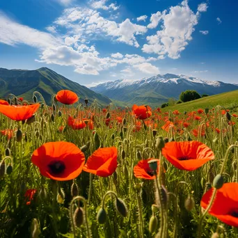 Idyllic Poppy Field