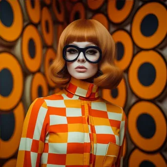 1960s mod style fashion bold colors and patterns - Image 4