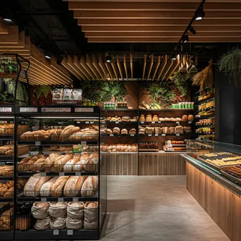 Cozy Bakery Section in Supermarket