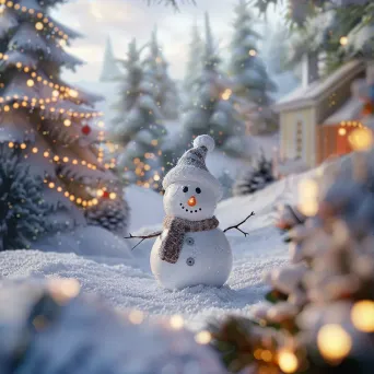 407 Error Page with winter wonderland scene and snow-covered landscape - Image 3