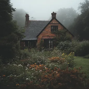 Cottage surrounded by fog and gardens - Image 4