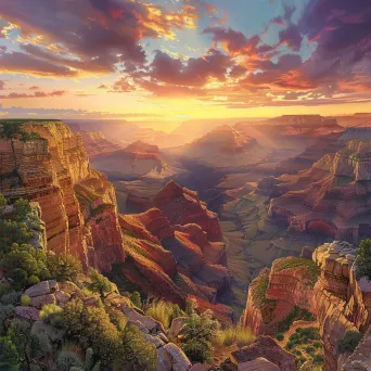 Grand Canyon sunset vista - Image 1