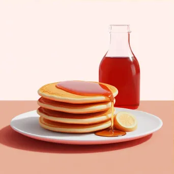 Breakfast in Low Poly Style