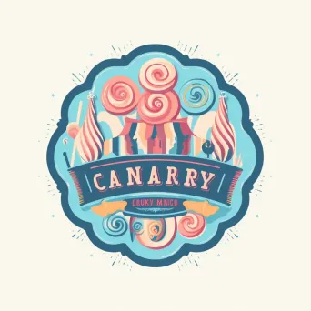 Playful and whimsical logo design with cotton candy icon - Image 4