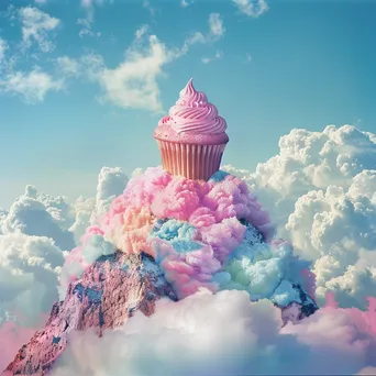 Cupcake on Mountain Peak