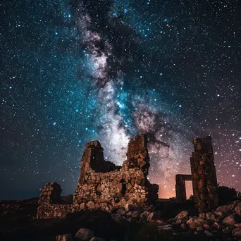 Stars Over Ancient Ruins