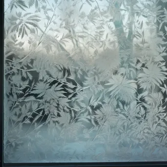 Frost pattern on a winter window - Image 2