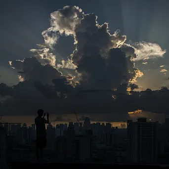 Cloudscape from Rooftop