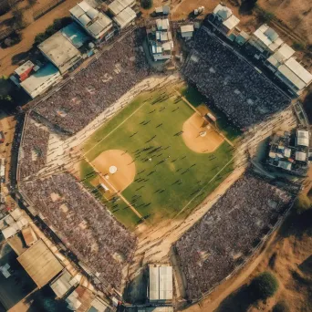 Cricket stadium aerial view - Image 2