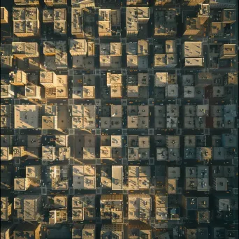 city grid aerial photo - Image 1