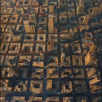 city grid aerial photo - Image 2