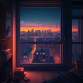 City Lights at Twilight