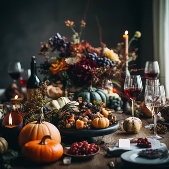 Thanksgiving Dinner Table Setting