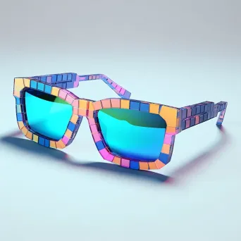 8-bit Low Poly Sunglasses