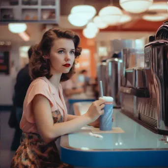 Retro Diner Portrait