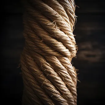 Natural fibers being twisted into rope - Image 3