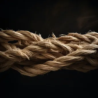 Natural fibers being twisted into rope - Image 4