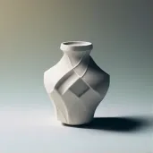 Handcrafted pottery piece exemplifying minimalist beauty - Image 1