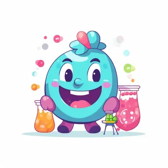 Joyful candy store mascot logo on a white background - Image 3