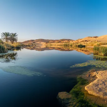 Panoramic Desert Oasis