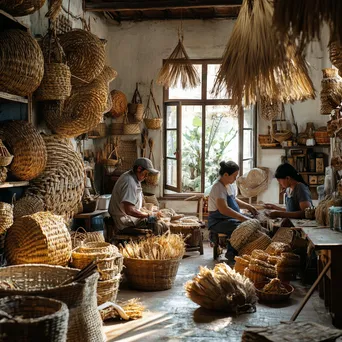 Bright Artisan Workshop for Basket Weaving