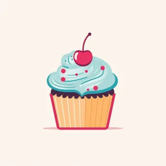 Playful Cupcake Shop Logo