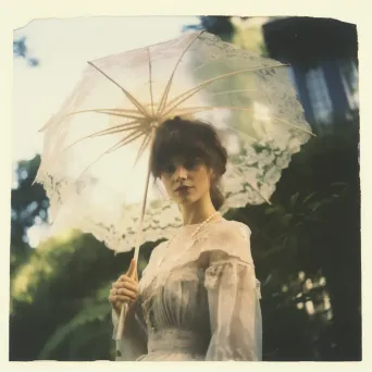 Victorian Woman with Parasol