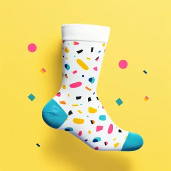 Playful Quirky Sock Brand Logo