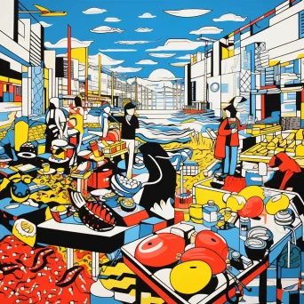 Pop Art Fishing Market