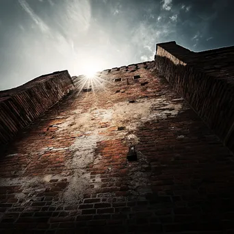 Architectural Beauty of Historic Brick Wall