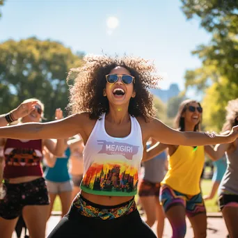 Outdoor Zumba Class in the Park