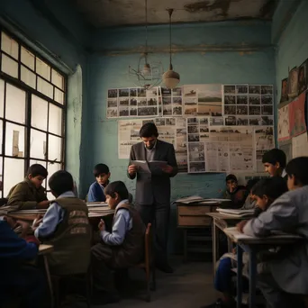 Teacher Leading Reading Circle